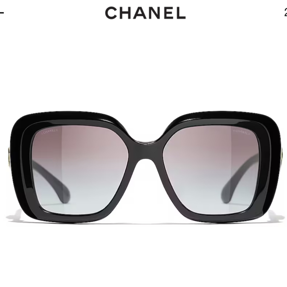 Chanel CH5518A c622 Black and Gold Women's Sunglasses - Picture 11 of 11